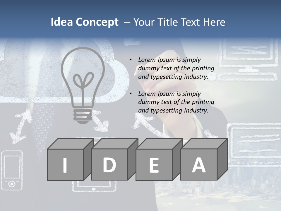 Tech Connection White PowerPoint Template