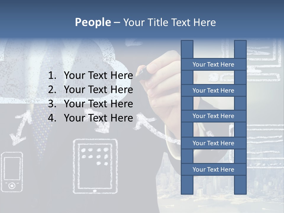 Tech Connection White PowerPoint Template