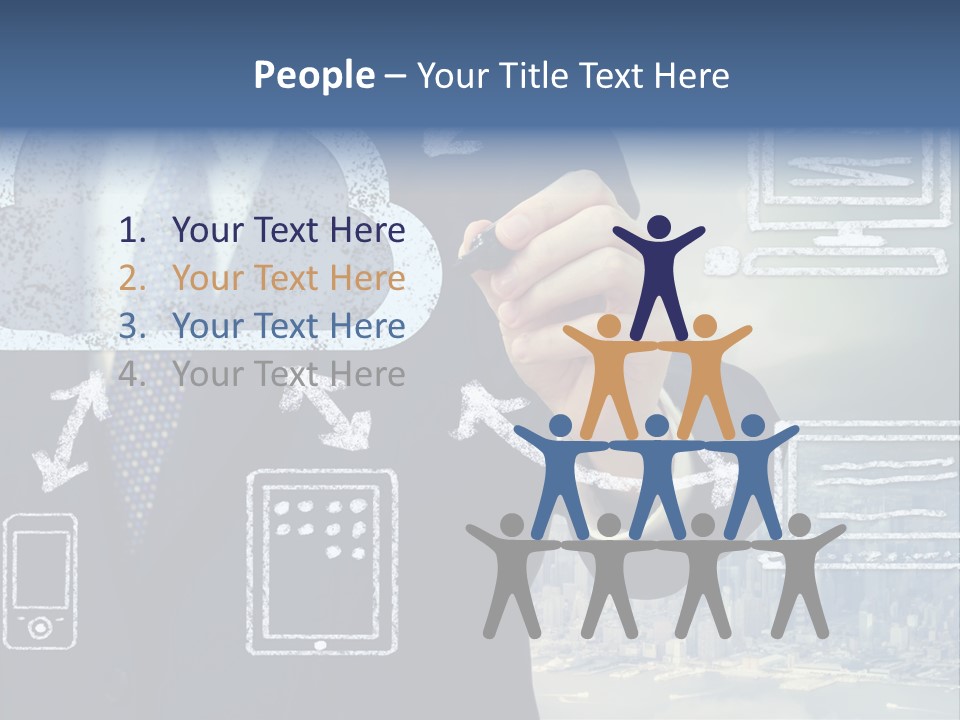 Tech Connection White PowerPoint Template