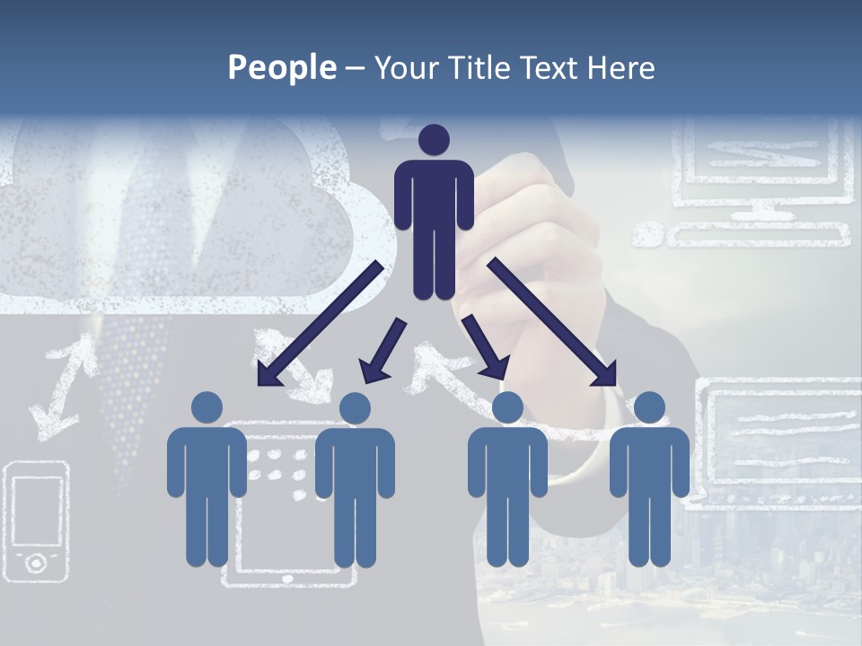 Tech Connection White PowerPoint Template