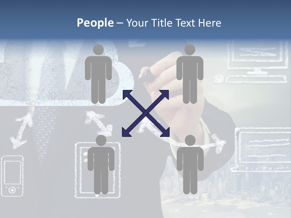 Tech Connection White PowerPoint Template