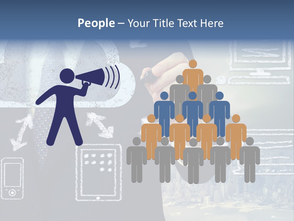 Tech Connection White PowerPoint Template