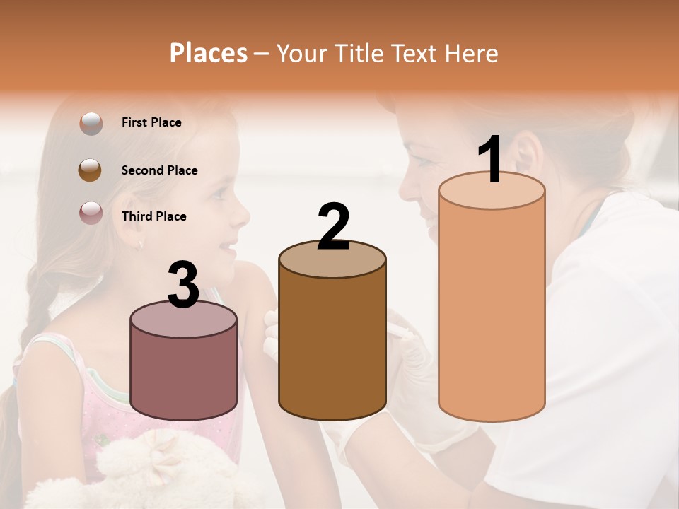 Needle Smile Girl PowerPoint Template