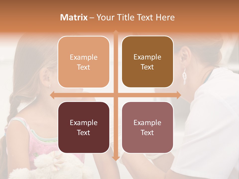 Needle Smile Girl PowerPoint Template