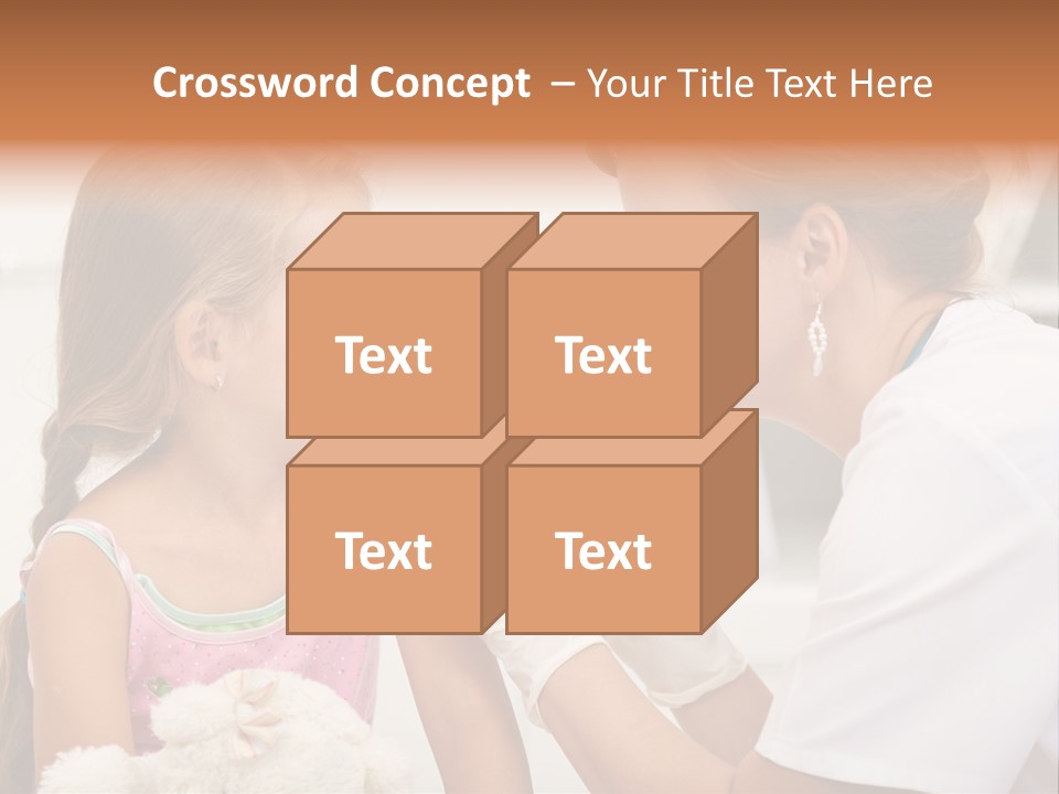 Needle Smile Girl PowerPoint Template