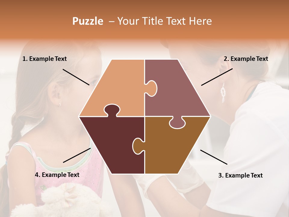 Needle Smile Girl PowerPoint Template