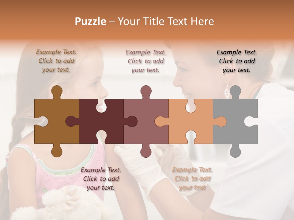 Needle Smile Girl PowerPoint Template