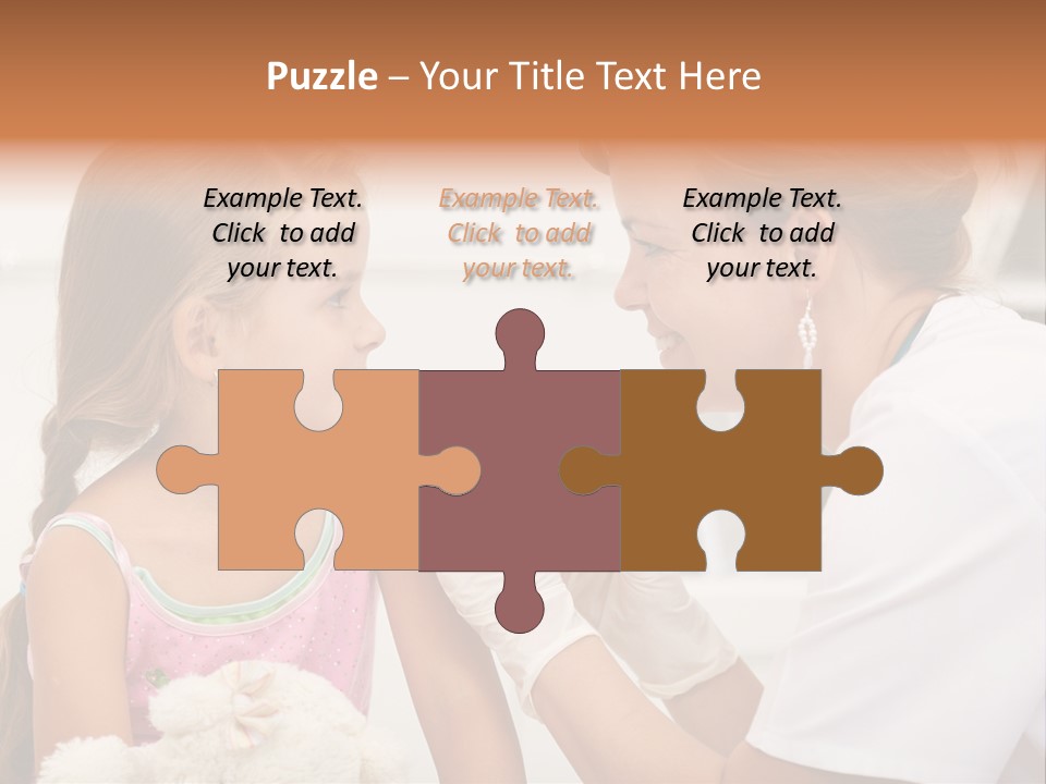 Needle Smile Girl PowerPoint Template