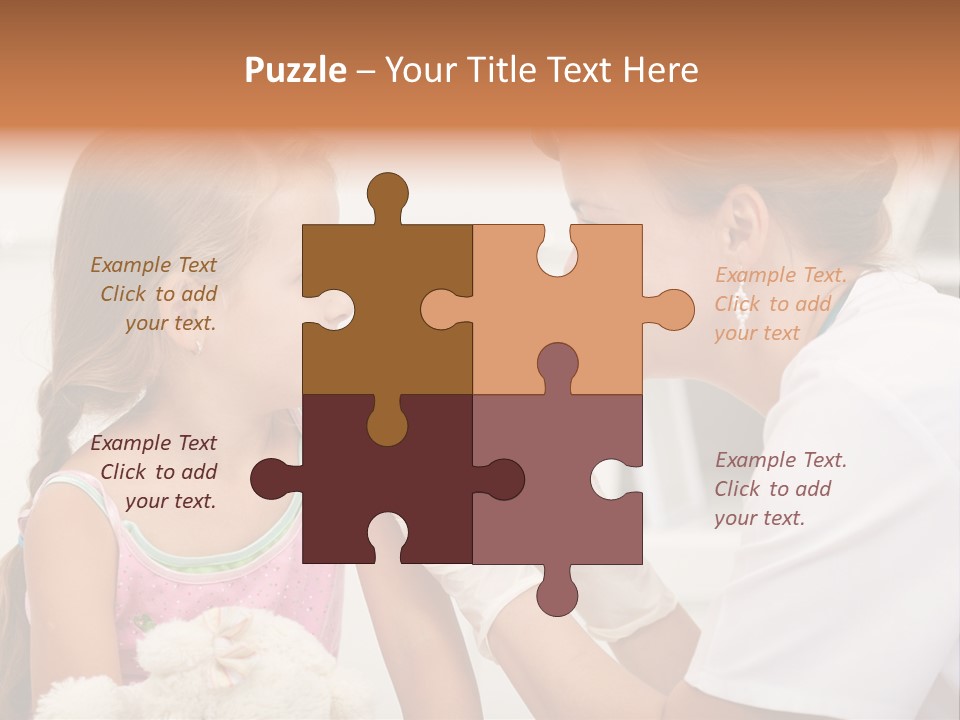 Needle Smile Girl PowerPoint Template