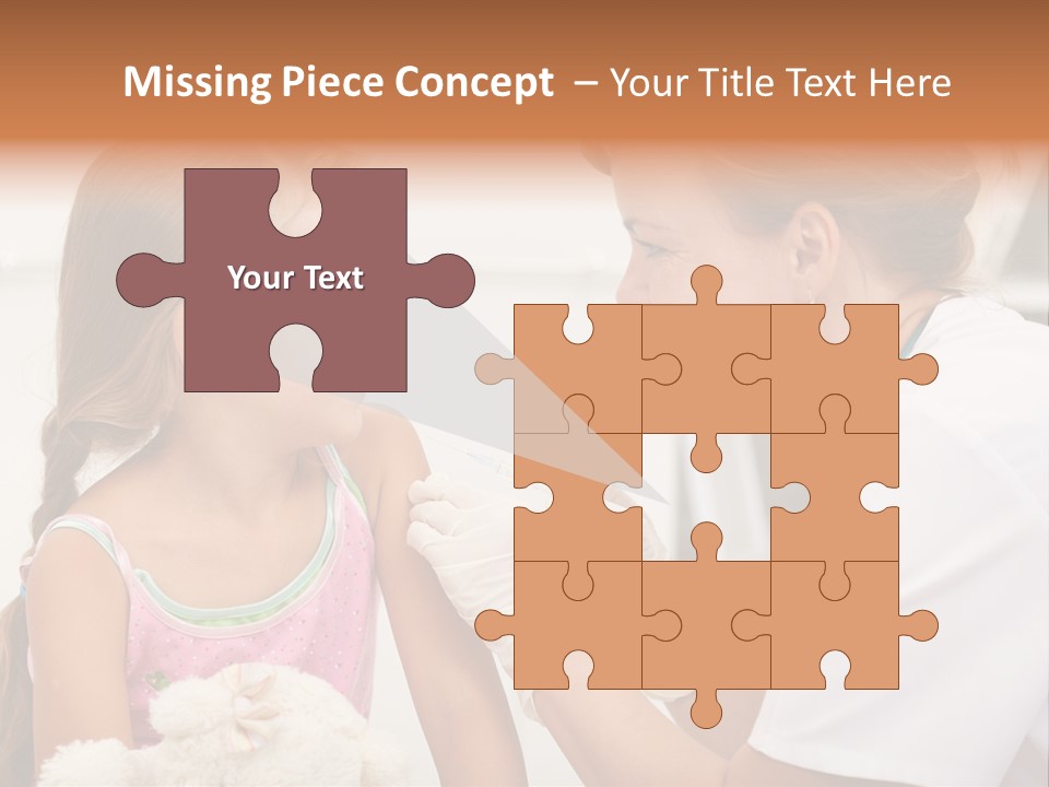 Needle Smile Girl PowerPoint Template