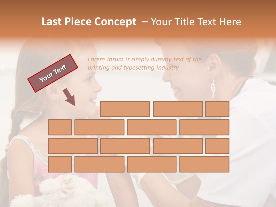 Needle Smile Girl PowerPoint Template