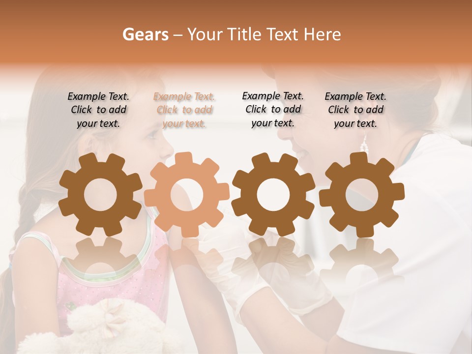 Needle Smile Girl PowerPoint Template