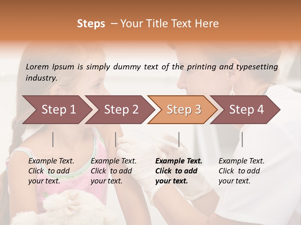 Needle Smile Girl PowerPoint Template