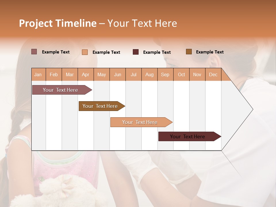 Needle Smile Girl PowerPoint Template
