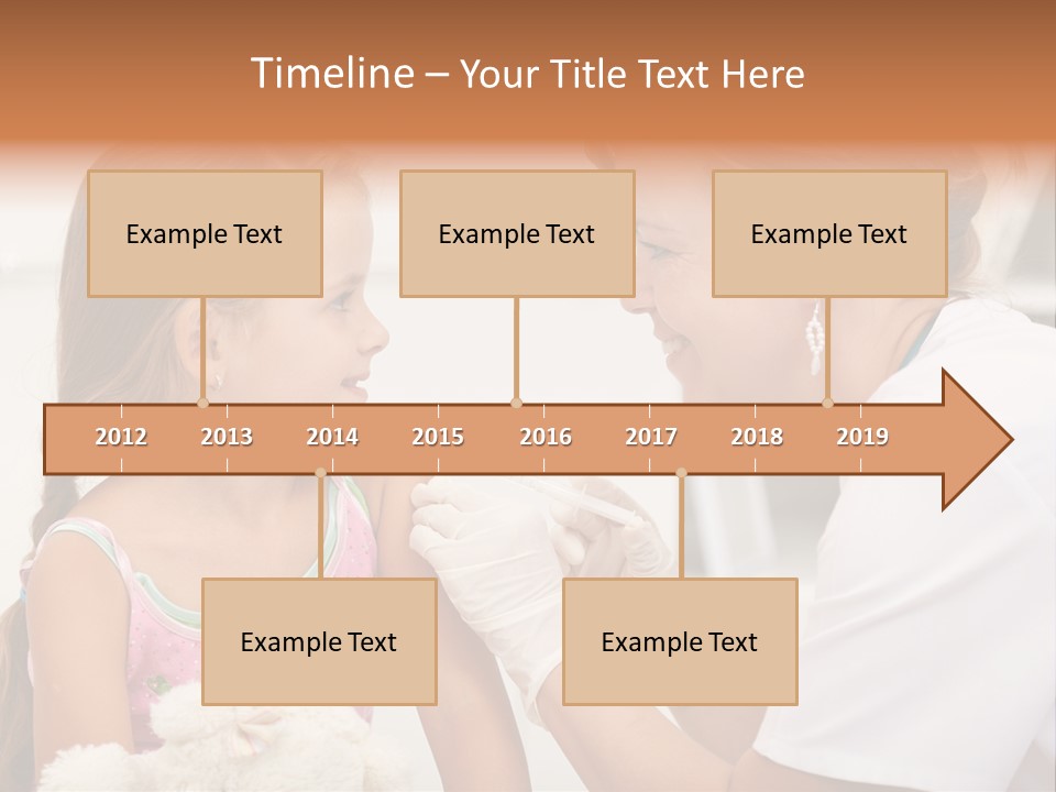 Needle Smile Girl PowerPoint Template