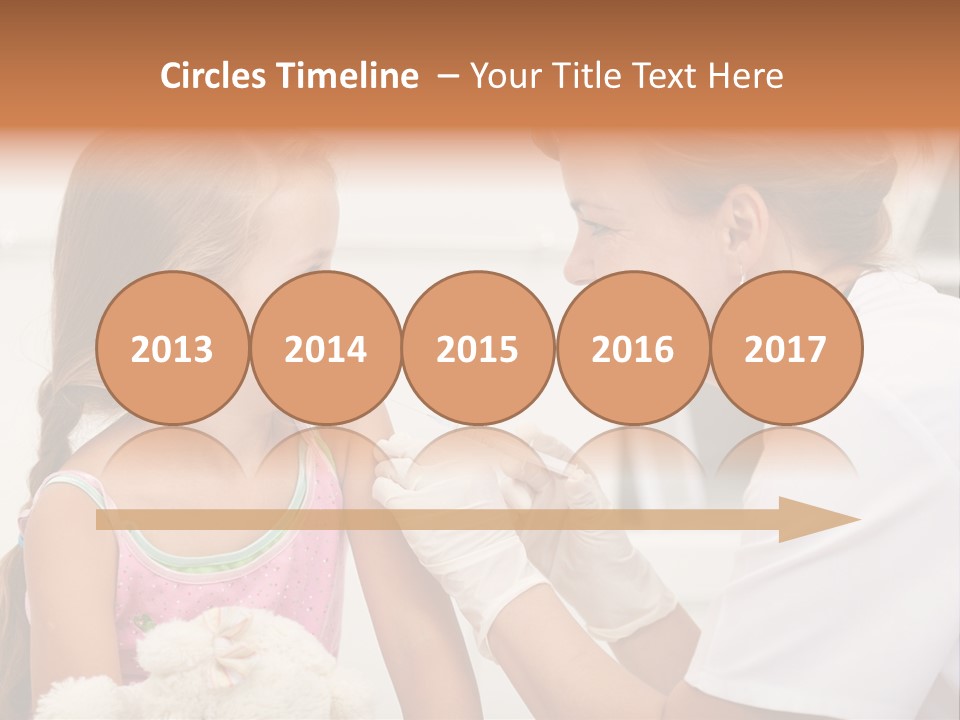 Needle Smile Girl PowerPoint Template