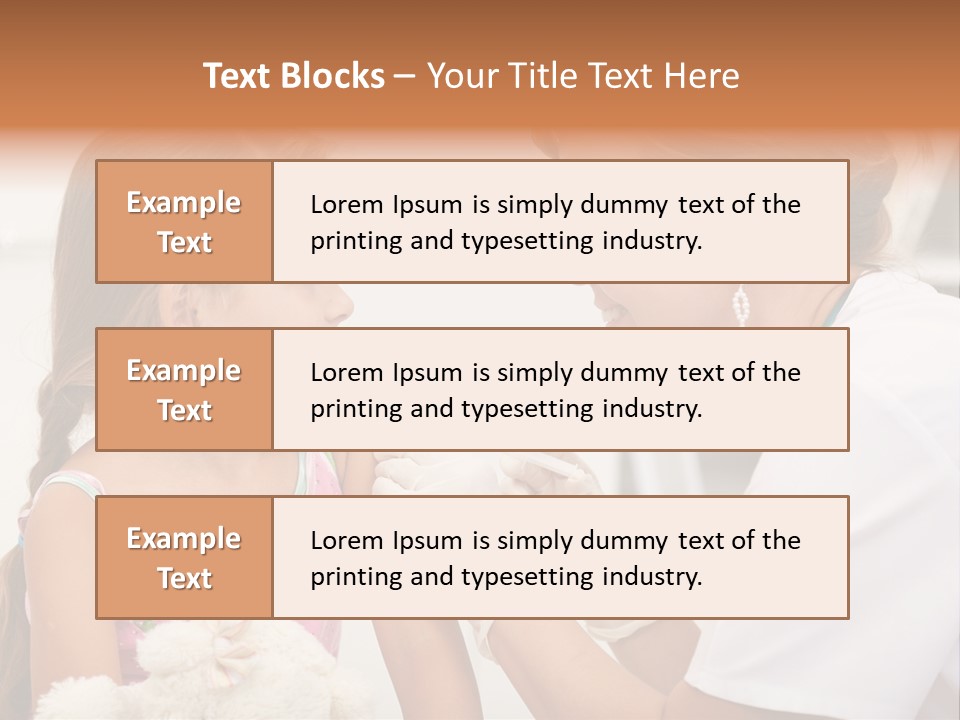 Needle Smile Girl PowerPoint Template