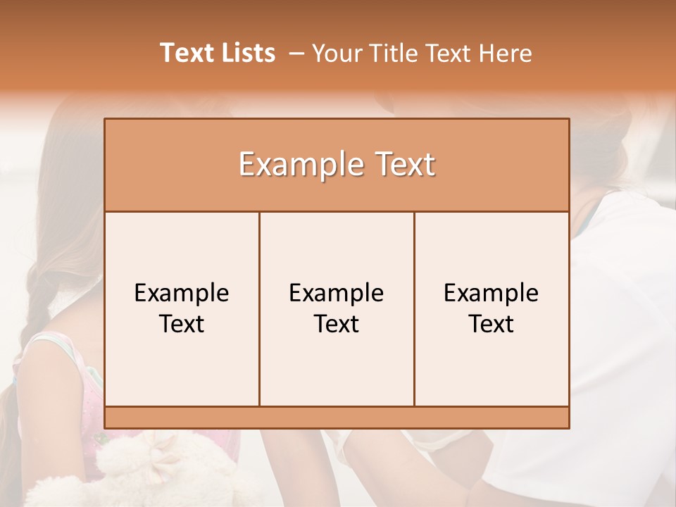 Needle Smile Girl PowerPoint Template