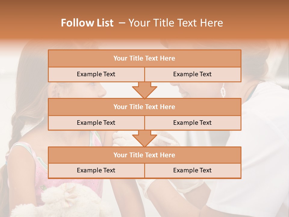 Needle Smile Girl PowerPoint Template