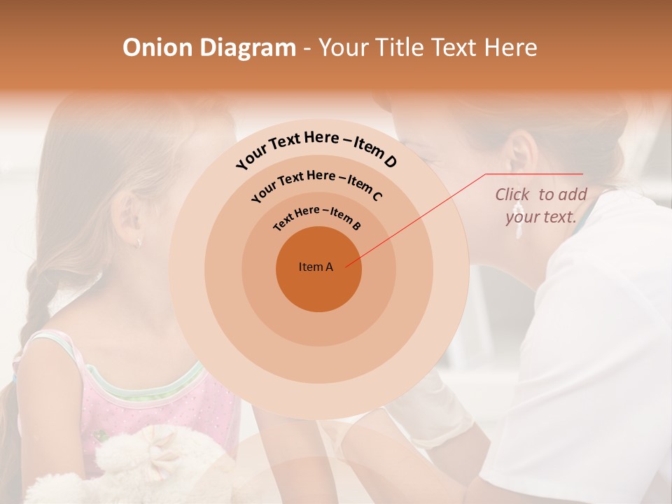 Needle Smile Girl PowerPoint Template