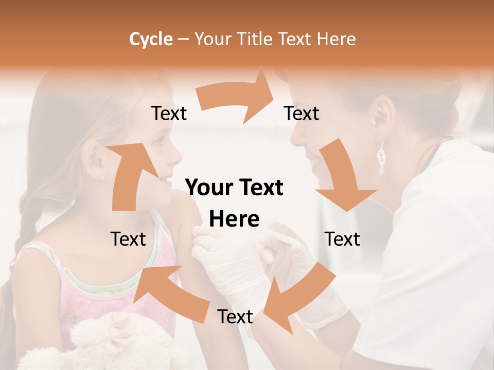 Needle Smile Girl PowerPoint Template