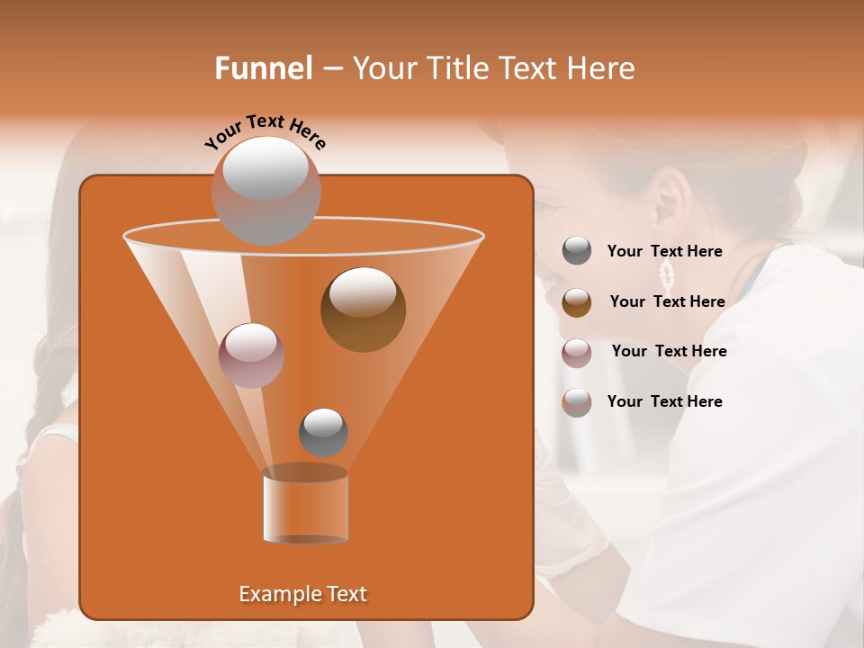 Needle Smile Girl PowerPoint Template