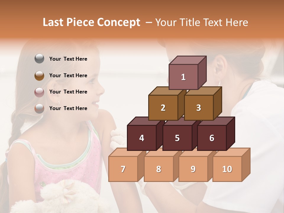 Needle Smile Girl PowerPoint Template