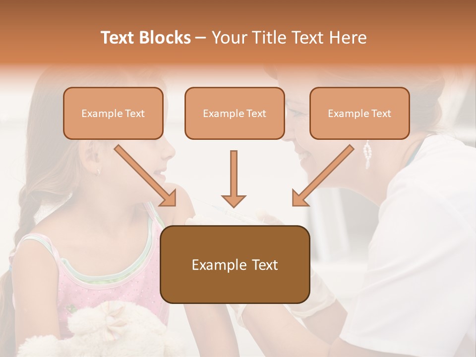 Needle Smile Girl PowerPoint Template