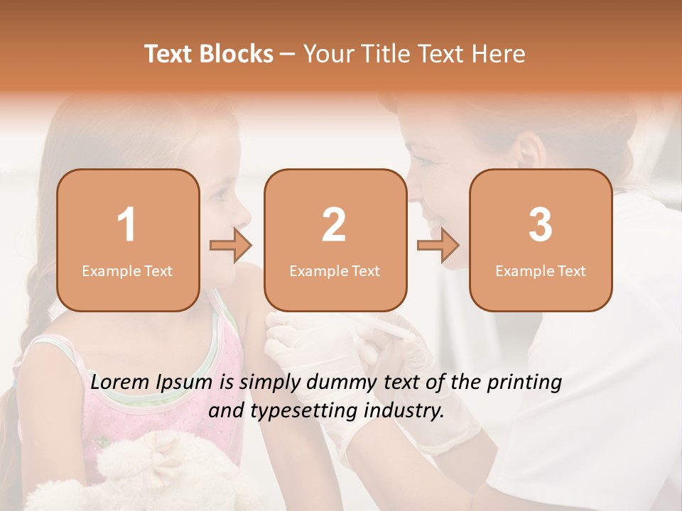 Needle Smile Girl PowerPoint Template