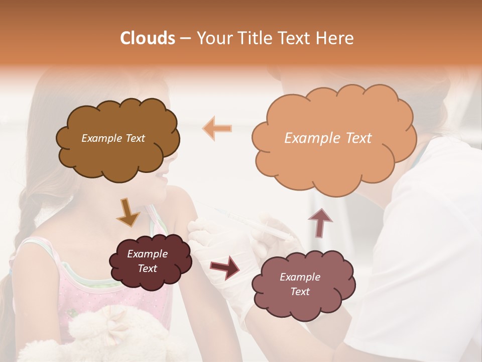 Needle Smile Girl PowerPoint Template