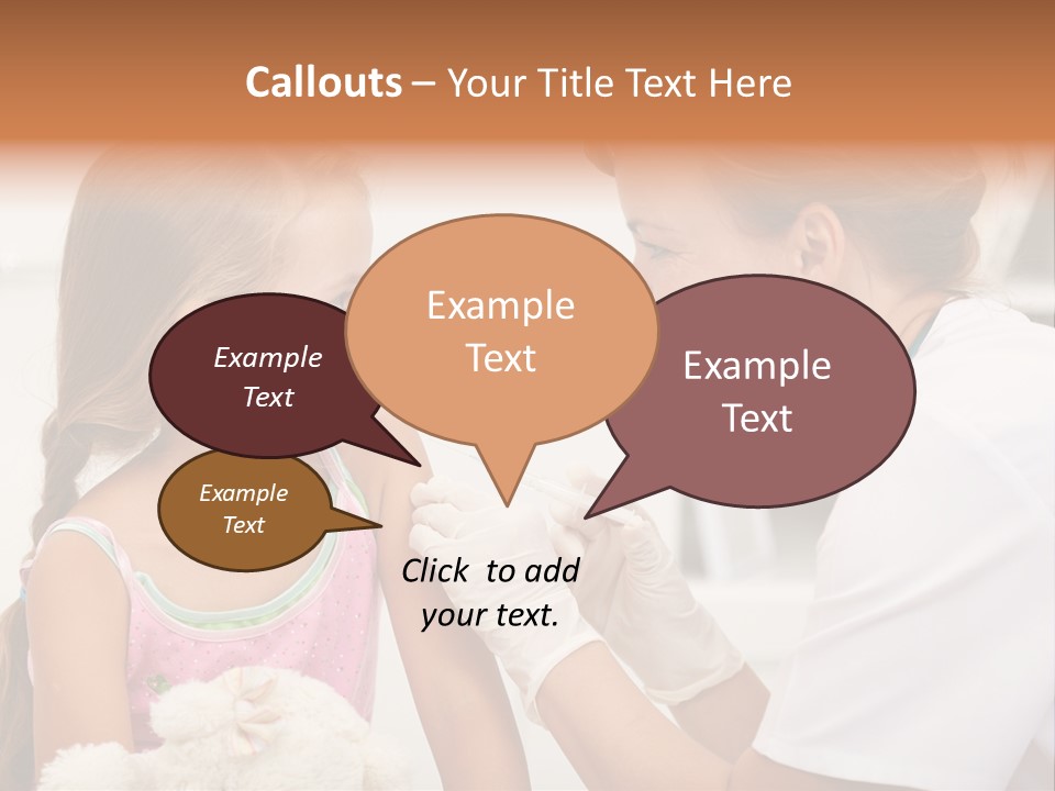 Needle Smile Girl PowerPoint Template