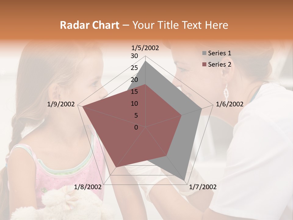 Needle Smile Girl PowerPoint Template