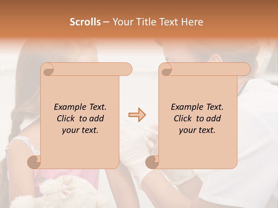 Needle Smile Girl PowerPoint Template