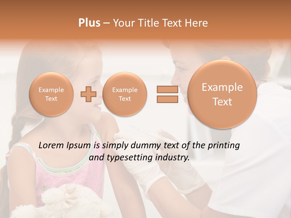 Needle Smile Girl PowerPoint Template