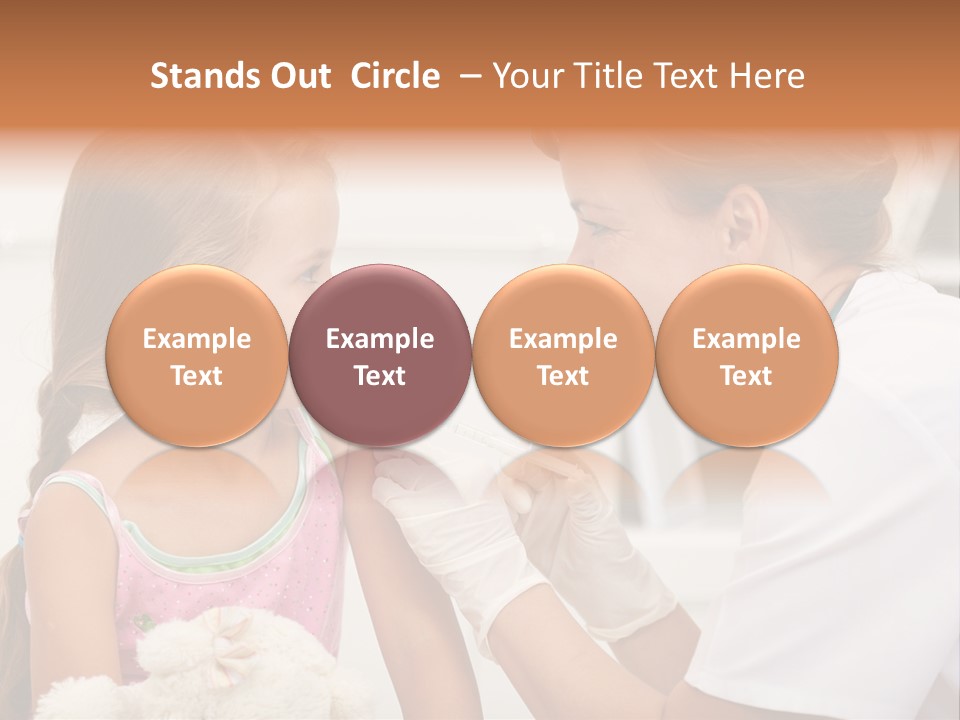 Needle Smile Girl PowerPoint Template