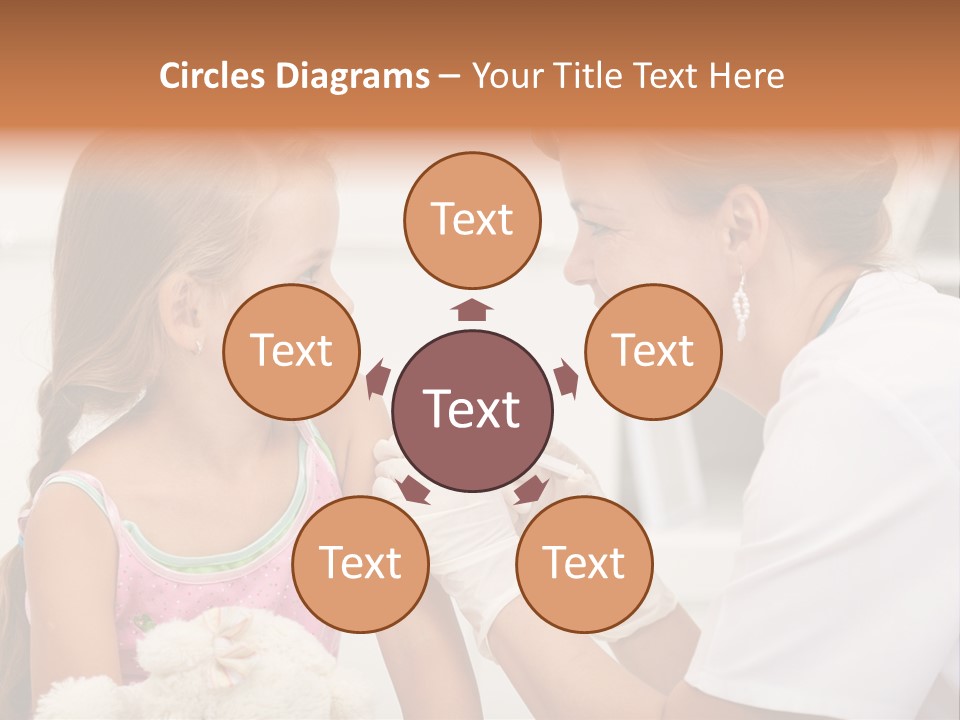 Needle Smile Girl PowerPoint Template