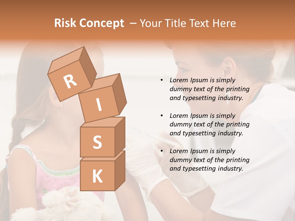 Needle Smile Girl PowerPoint Template