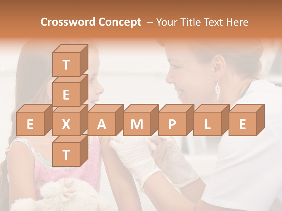 Needle Smile Girl PowerPoint Template