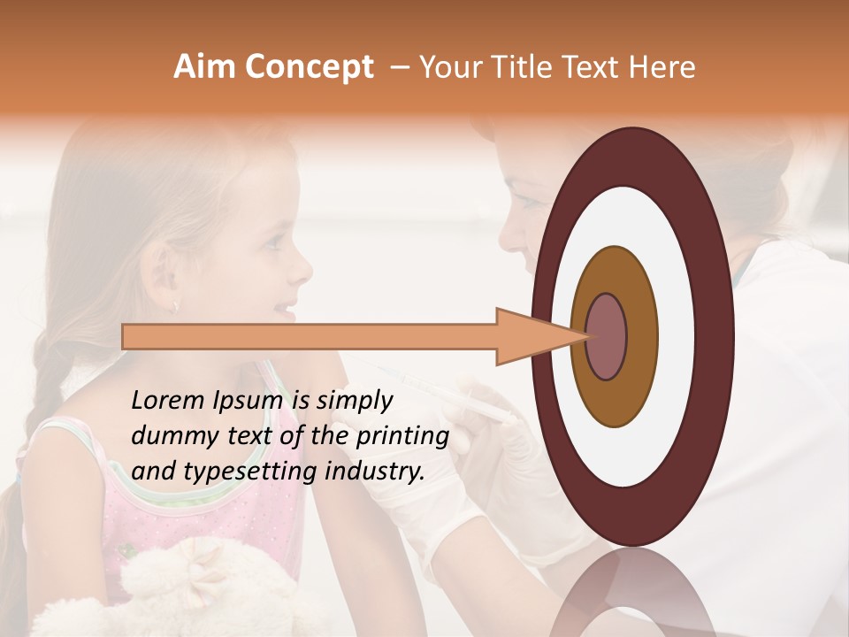 Needle Smile Girl PowerPoint Template