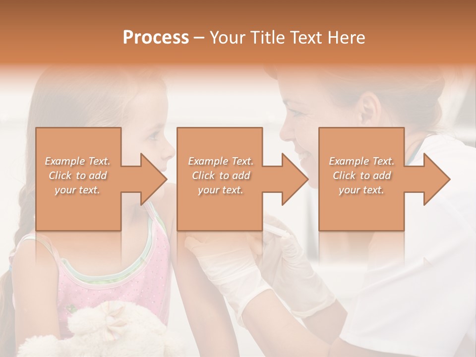 Needle Smile Girl PowerPoint Template