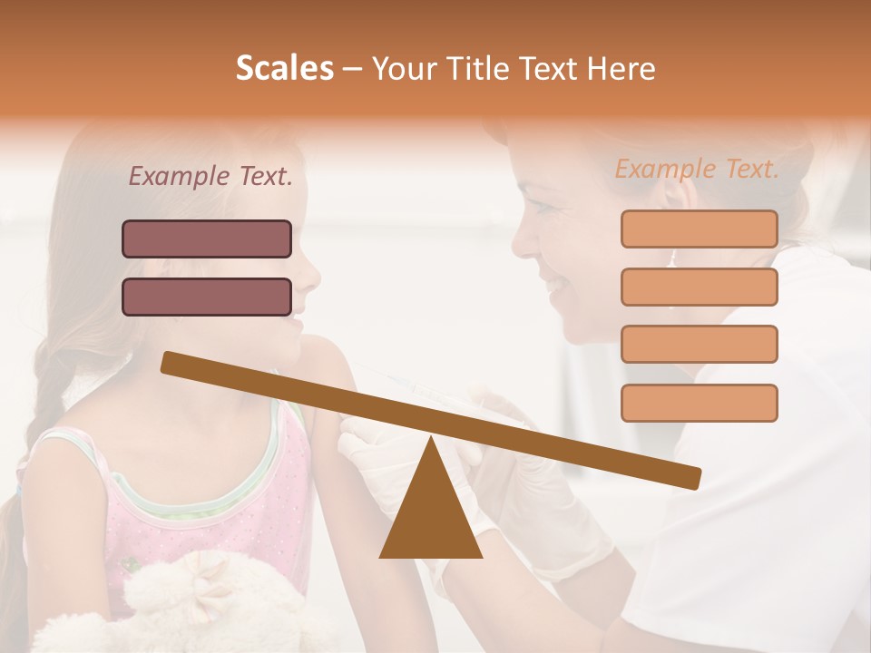 Needle Smile Girl PowerPoint Template