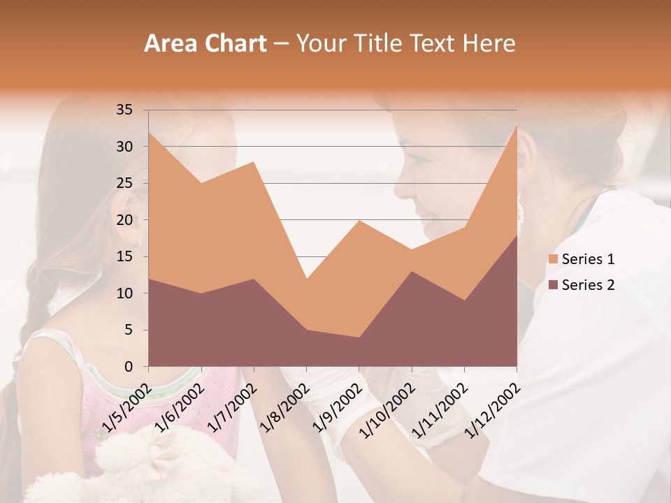 Needle Smile Girl PowerPoint Template