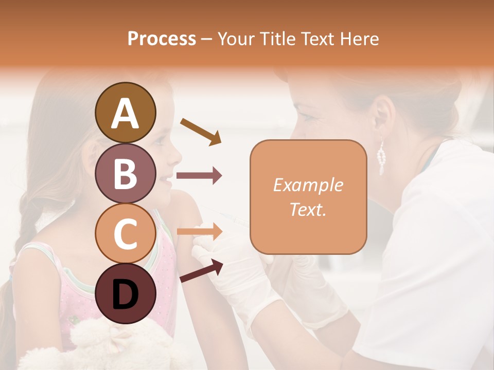 Needle Smile Girl PowerPoint Template