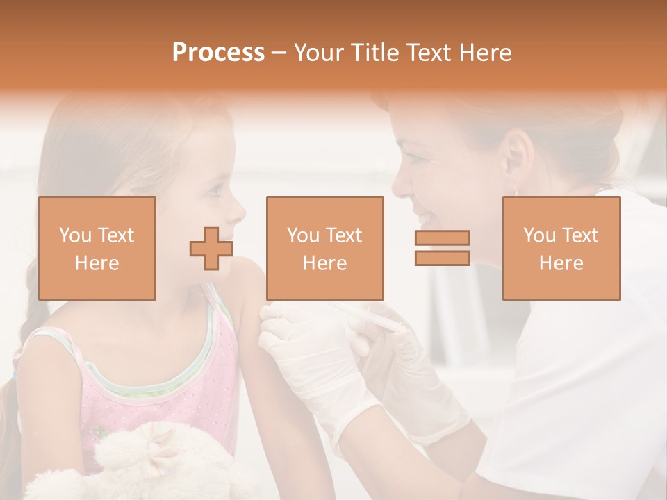 Needle Smile Girl PowerPoint Template