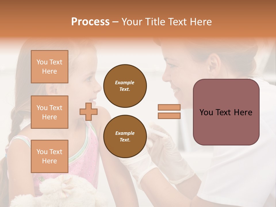 Needle Smile Girl PowerPoint Template