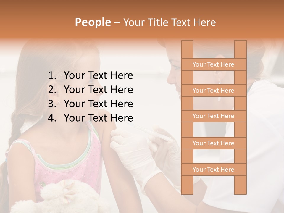 Needle Smile Girl PowerPoint Template