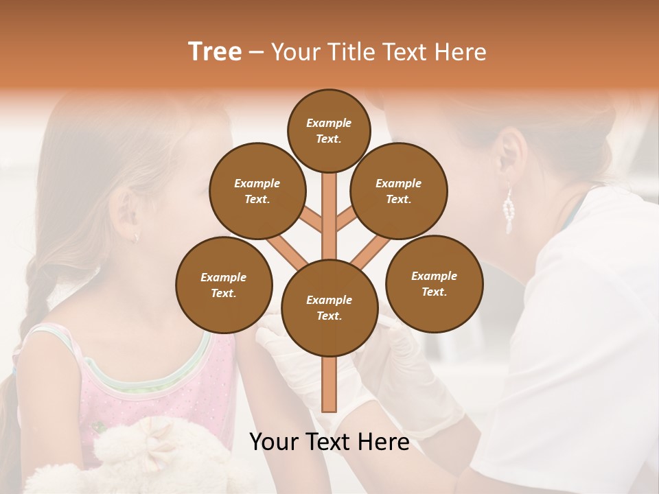 Needle Smile Girl PowerPoint Template