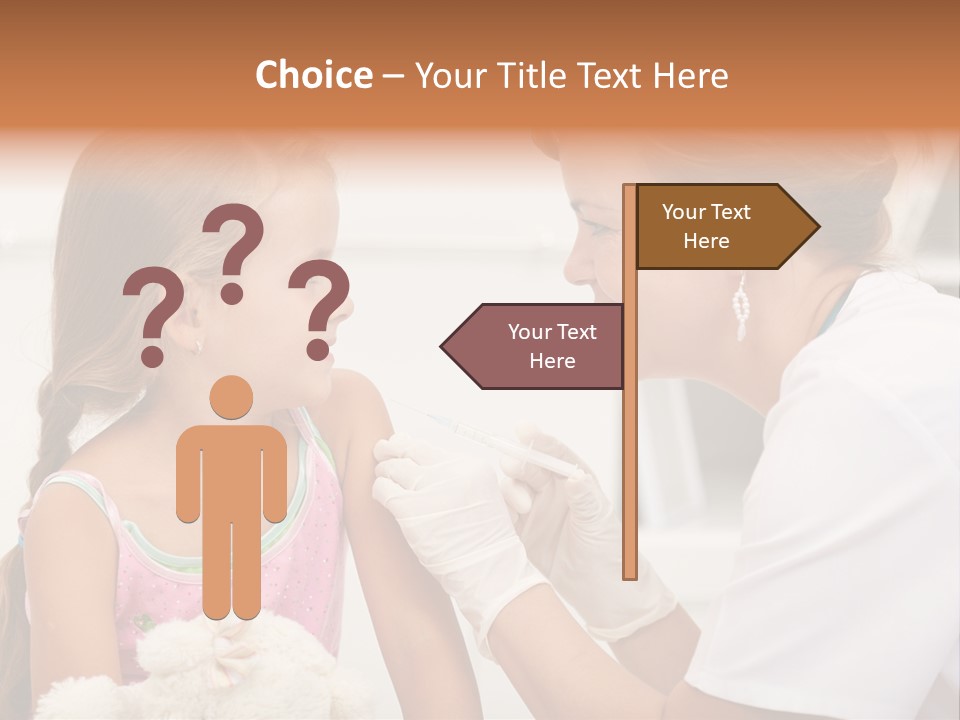 Needle Smile Girl PowerPoint Template