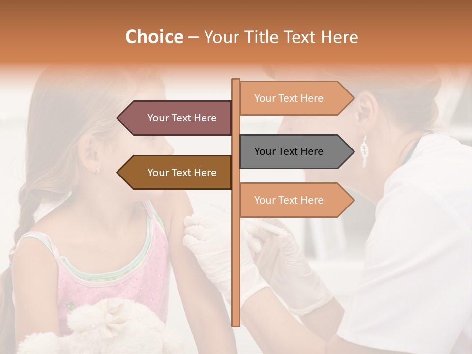 Needle Smile Girl PowerPoint Template