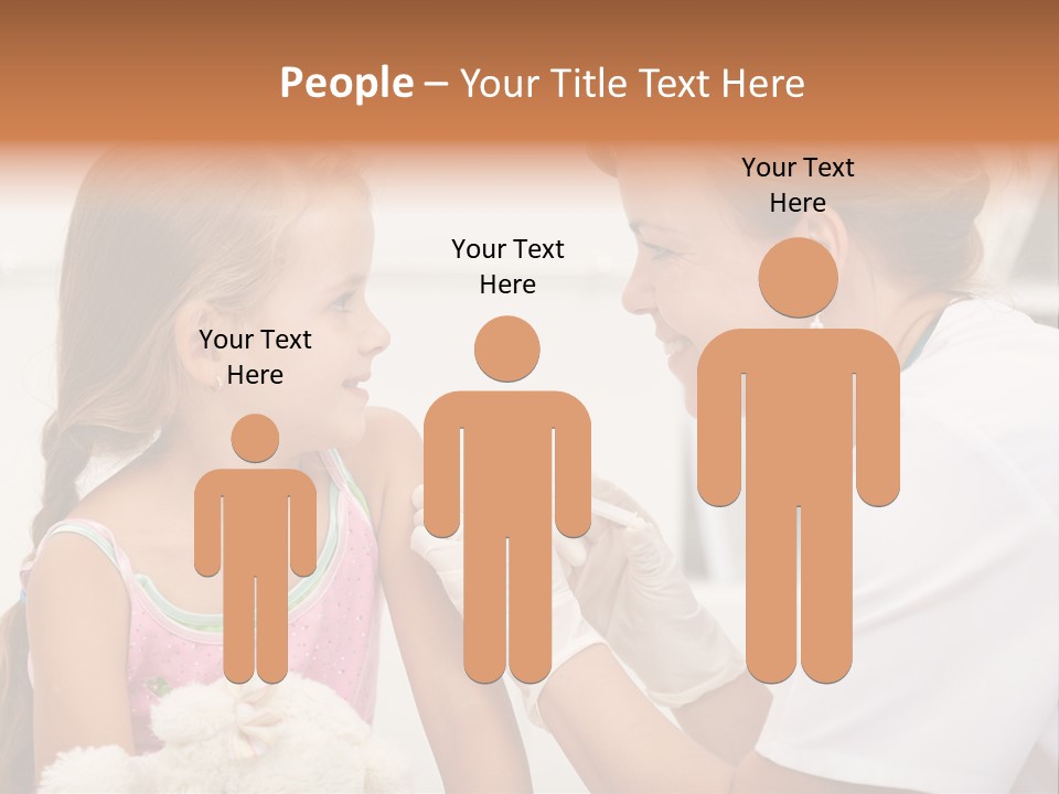 Needle Smile Girl PowerPoint Template